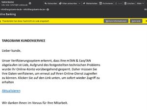 Das ist mal ein niedliches Phishing