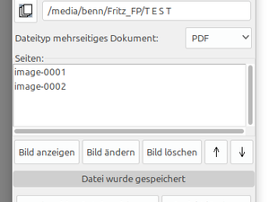 Xsane Mehrseitenscan Linux mint