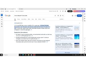 Welche Taste für Bios bei Lenovo Ideapad ?