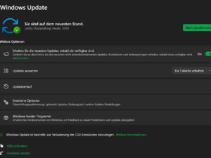 W11 24H2 selbst manuell angesoßenes Update will nicht
